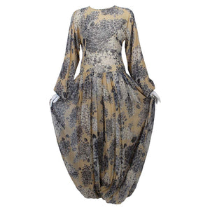Vintage Galanos att. Silk Chiffon Palazzo Pant Jumpsuit