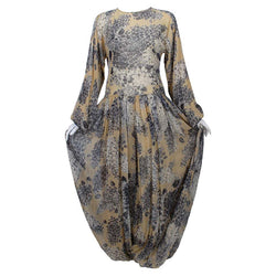 Vintage Galanos att. Silk Chiffon Palazzo Pant Jumpsuit