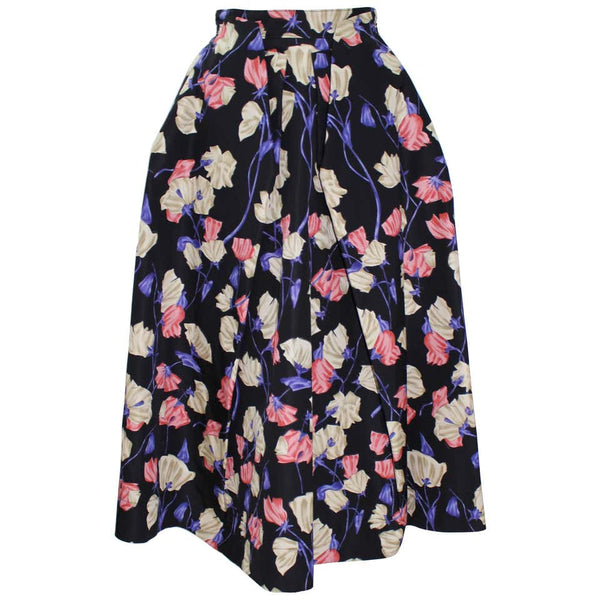Prada Resort 2008 Floral Silk Full Skirt with tags. New
