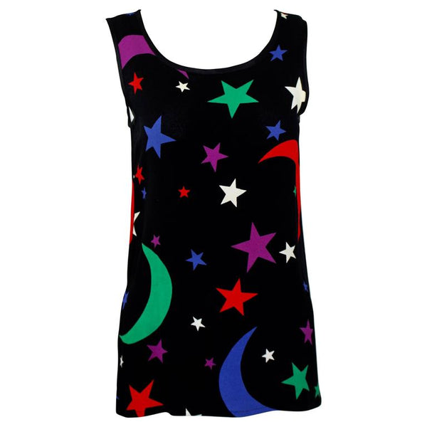 1979 YSL Yves Saint Laurent Moon & Stars Sleeveless Top Documented