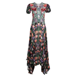 Liberty of London Floral Embroidered Silk Maxi Dress, Spring 2020