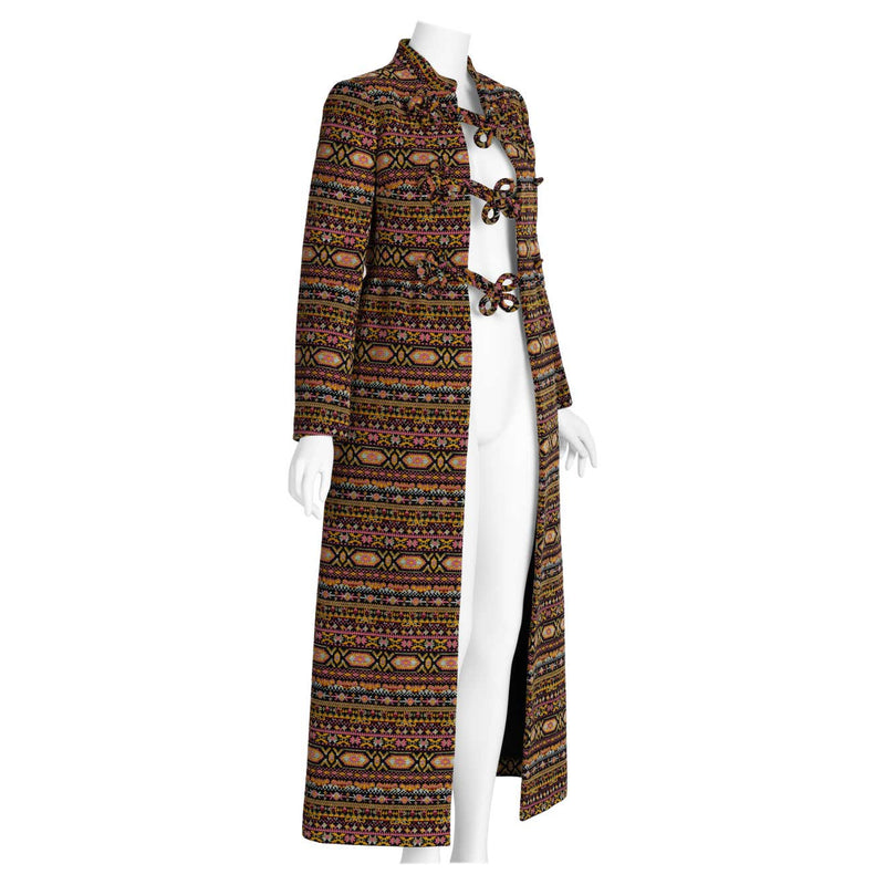 Valentino Folklore Tapestry Runway Coat Fall 2012