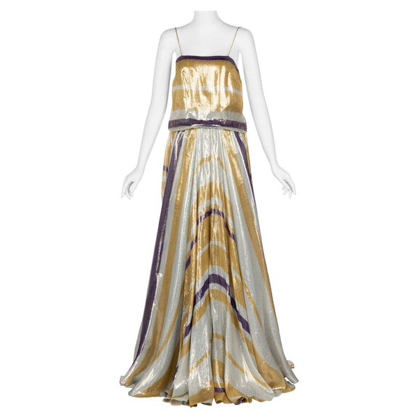 Lanvin Alber Elbaz Resort 2012 Gold & Silver Gown