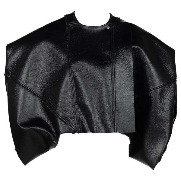 Rick Owens Lilies Sculptural Black Leather Jacket New Tags