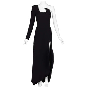 Ronald van der Kemp Demi Couture Fall 2018 Sculptural Black Dress