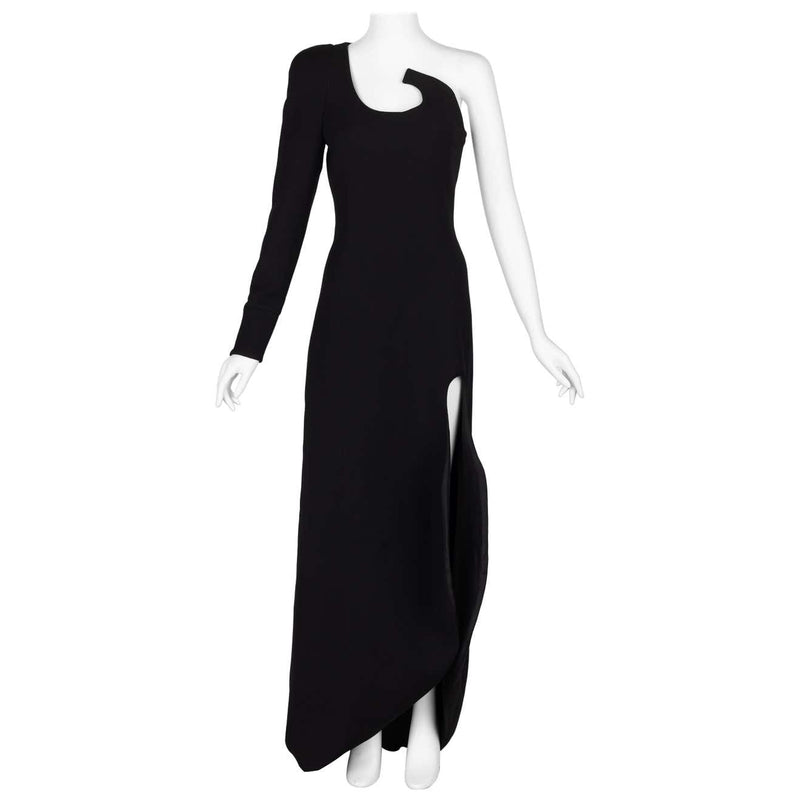 Ronald van der Kemp Demi Couture Fall 2018 Sculptural Black Dress
