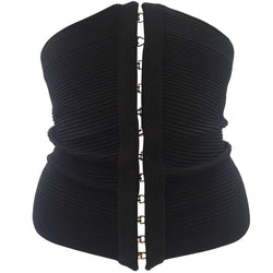 Gucci Extra Wide Dramatic Black Bandage Corset Belt