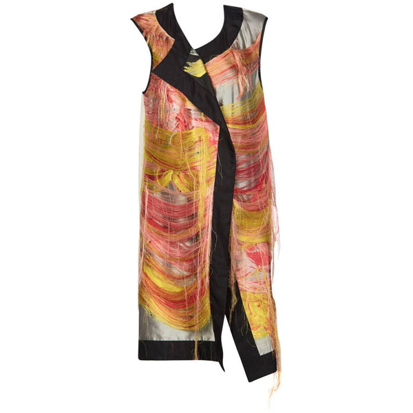 Dries Van Noten Spring Runway Look 30 Silk Thread Floral Brocade Vest, 2014