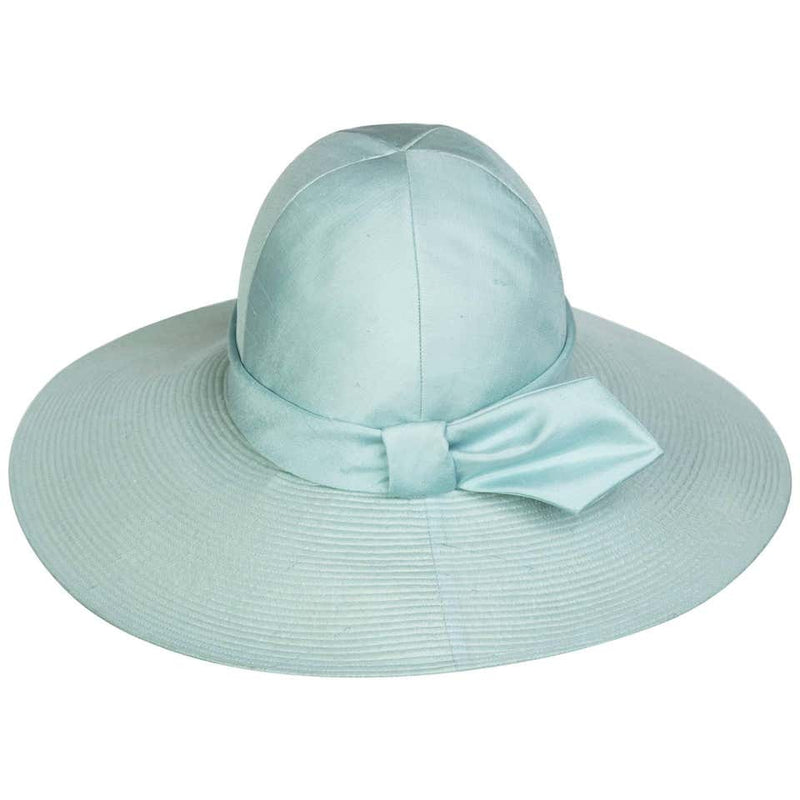 Yves Saint Laurent YSL Soft Blue Silk Hat, 1970s