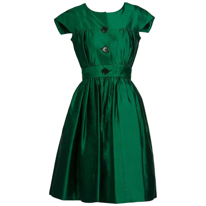 white christmas dresses 1960s Emerald Green Satin Dress white christmas dresses 1960s Emerald Green Satin Dress