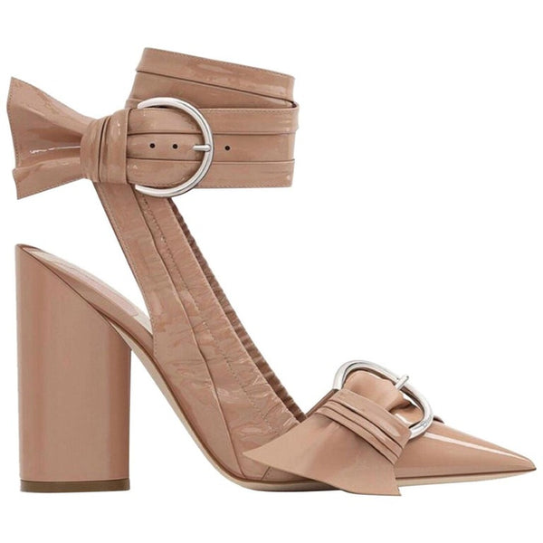 Dior Conquest Nude Patent Leather Runway Shoes New in Box, 2016 Size 38