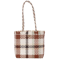 Salvatore Ferragamo Gancini Multicolor Woven Shoulder Bag