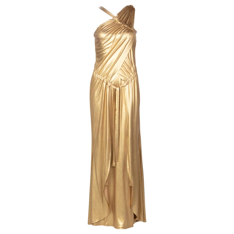 Chanel Paris-Byzance Gold Silk Godess Maxi Dress, 2011 – Basha Gold