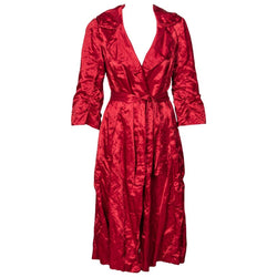 Lanvin Alber Elbaz Red Evening Coat Runway, 2006