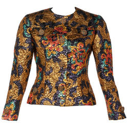 Bill Blass Metallic Brocade Jacket, 1990s