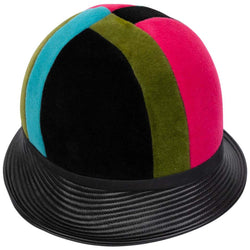 Yves Saint Laurent Mondrian Color Block Helmet Hat