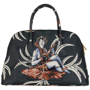 Prada Top Handle Hawaiian Print Saffiano Leather Bag, 2014