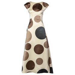 Balenciaga Josephus Thimister Runway Silk Polka Dot Evening Dress, 199 Basha Gold Balenciaga Josephus Thimister Runway Silk Polka Dot Evening Dress, 199 Basha Gold