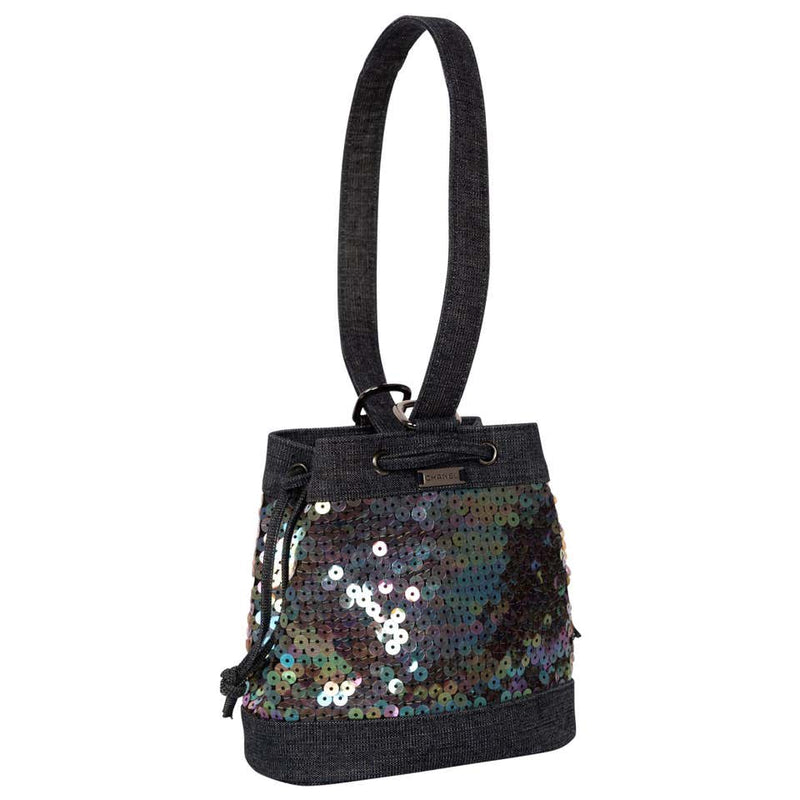 Chanel denim bucket bag deals