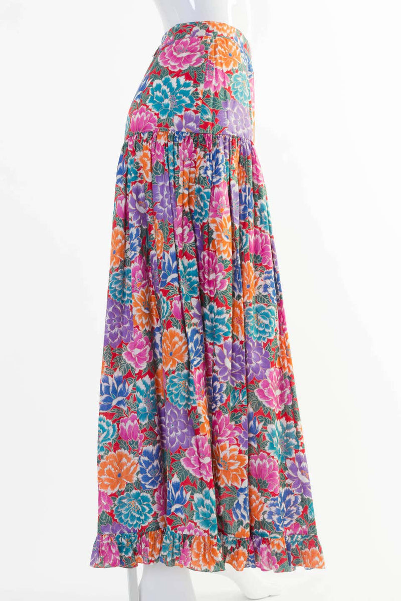 Emanuel Ungaro Floral Maxi Skirt