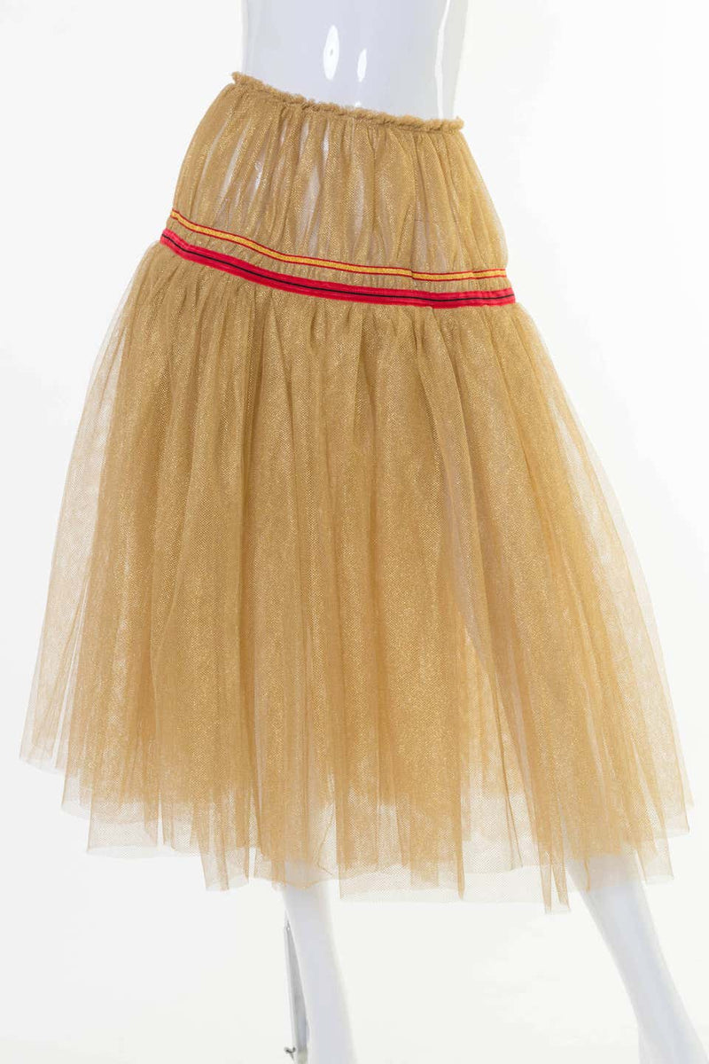 Comme des Garcons Gold Tulle Skirt, 2000s