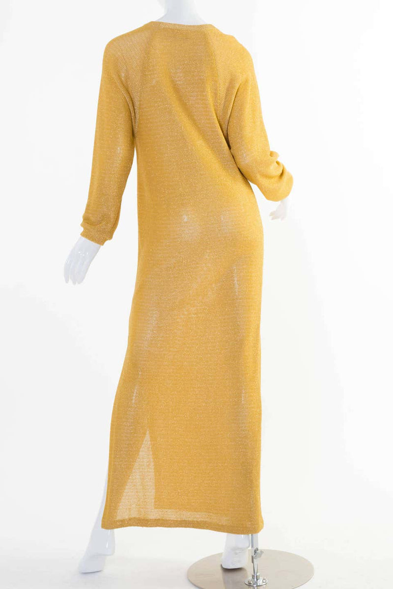 Vintage Bill Blass Gold Column Dress