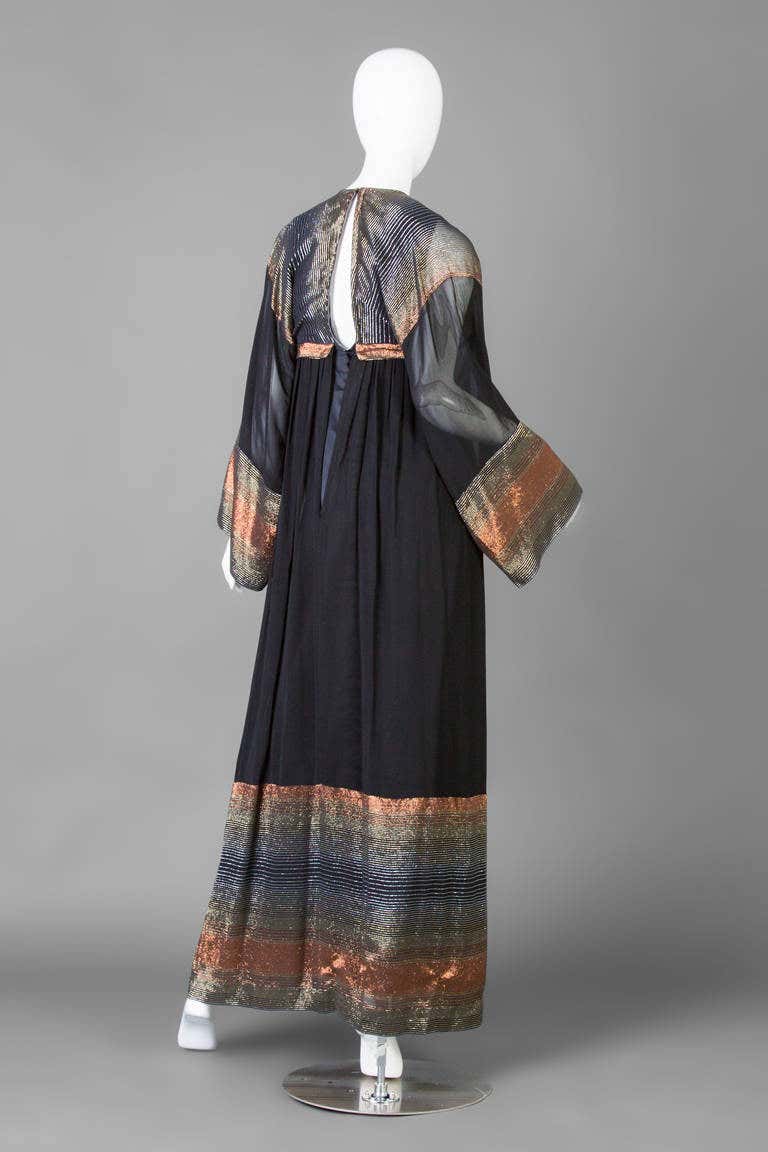Jean Varon Documented Maxi Dress 1971