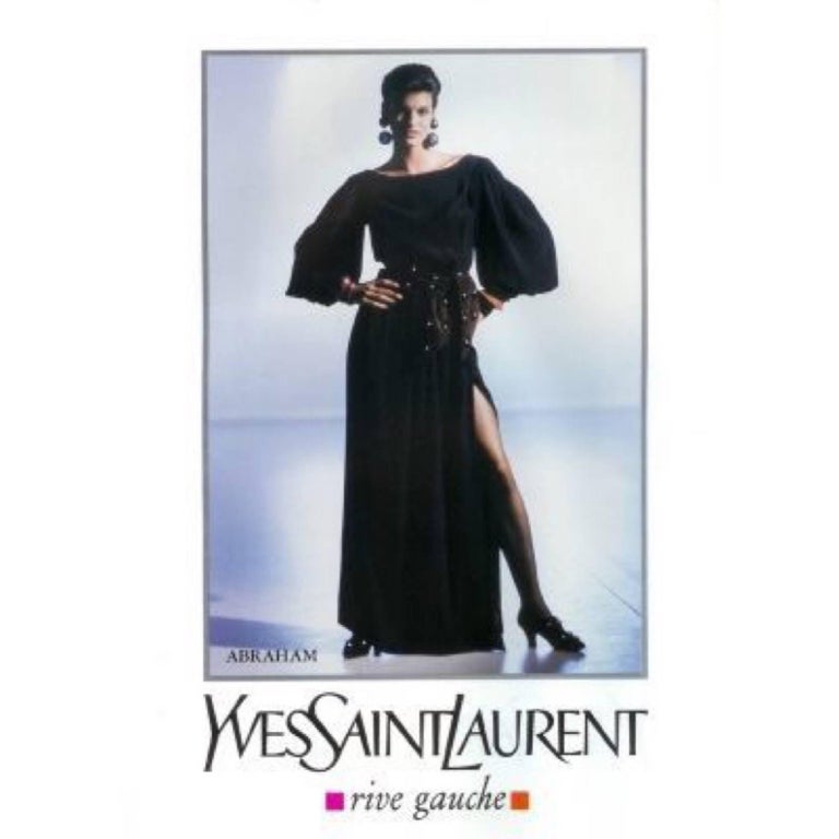 1980s Yves Saint Laurent Red Leather Gold Stud Sash Belt Documented YSL