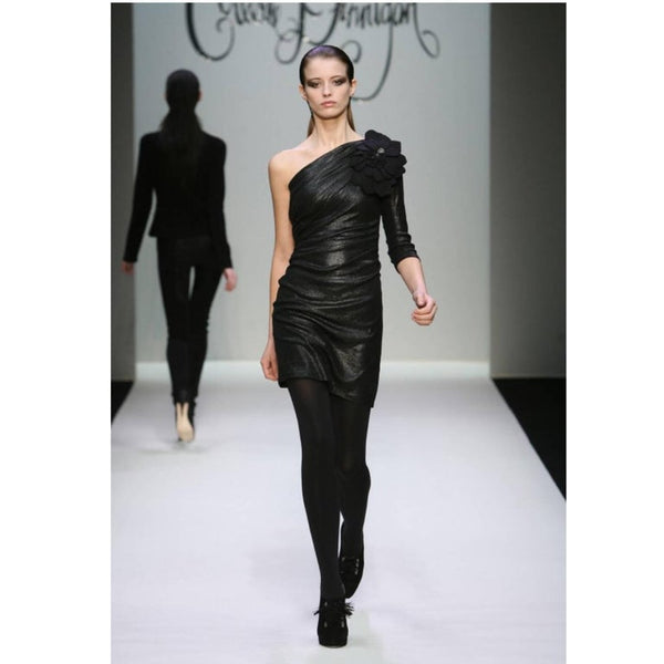 Collette Dinnigan Runway Liquid Jersey Black Dress, A / W 2008
