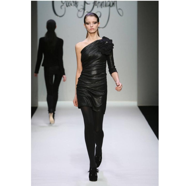 Collette Dinnigan Runway Liquid Jersey Black Dress, A / W 2008