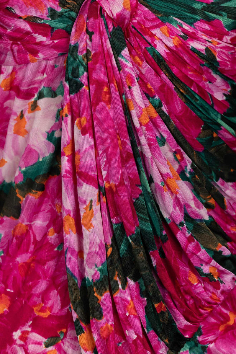 Balenciaga Nicolas Ghesquière Floral Silk One Shoulder Top Spring 2008