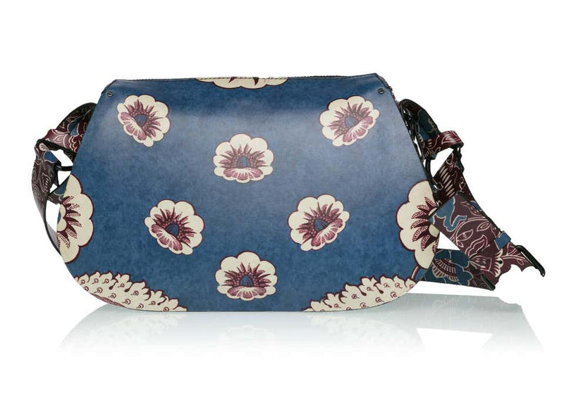 Valentino Spring Runway Mixed Floral Print Leather Shoulder Bag, 2015