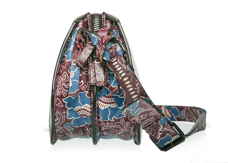 Valentino Spring Runway Mixed Floral Print Leather Shoulder Bag, 2015