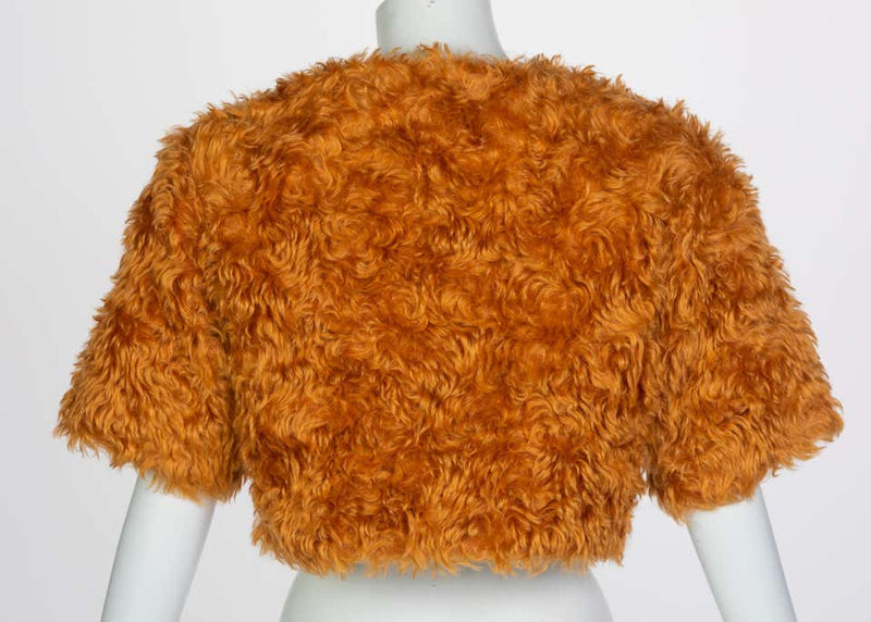 Prada Orange Mohair Cropped Jacket, 2007