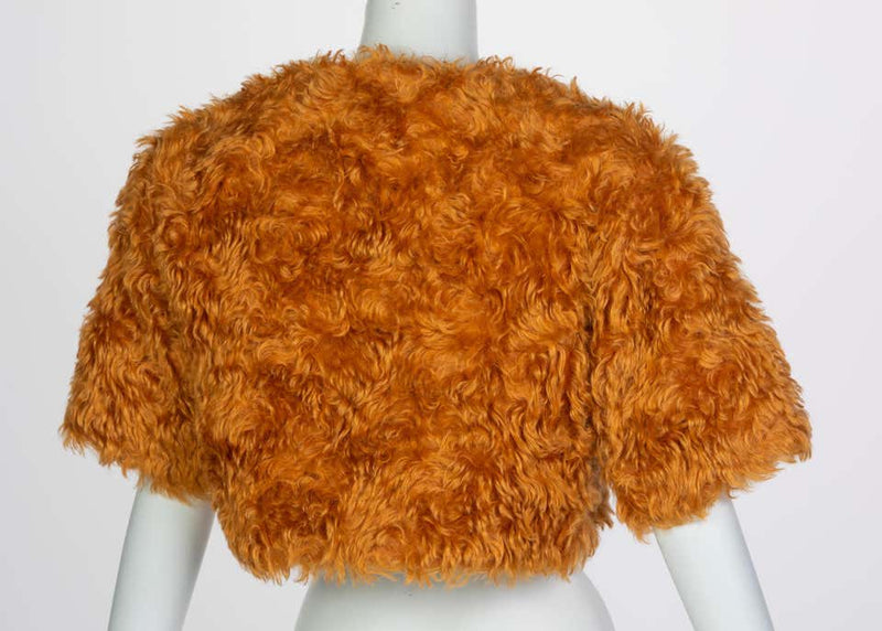 Prada Orange Mohair Cropped Jacket, 2007