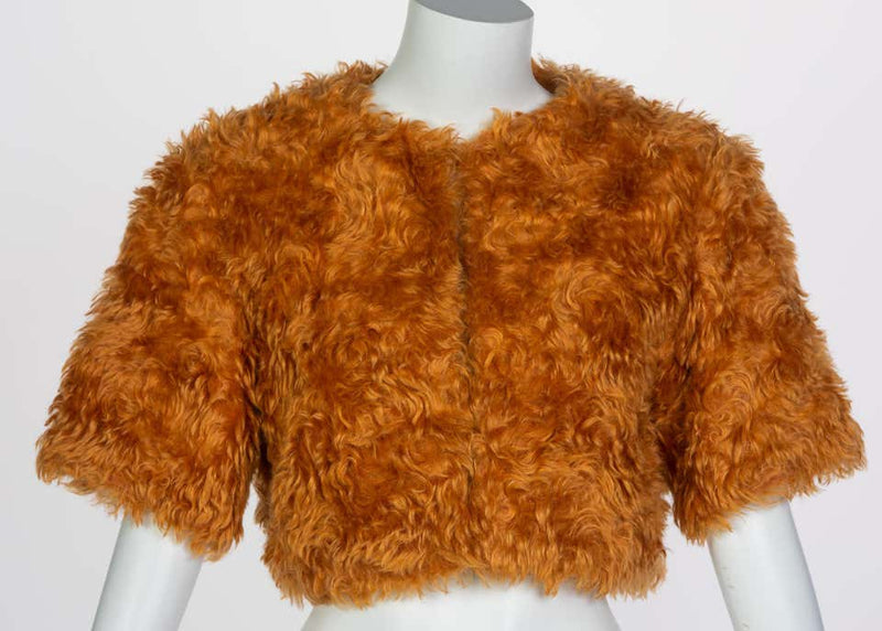 Prada Orange Mohair Cropped Jacket, 2007