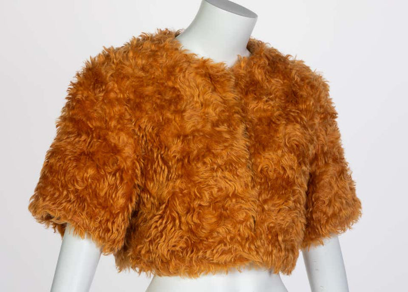 Prada Orange Mohair Cropped Jacket, 2007