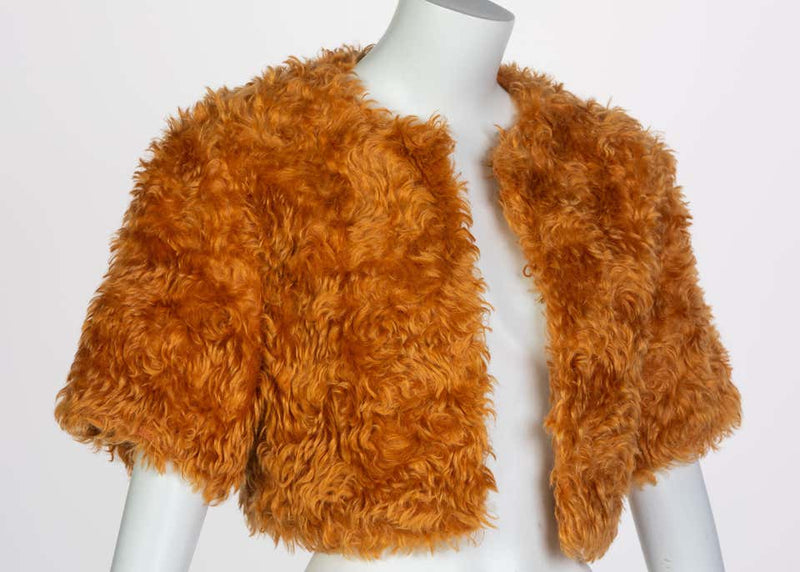 Prada Orange Mohair Cropped Jacket, 2007