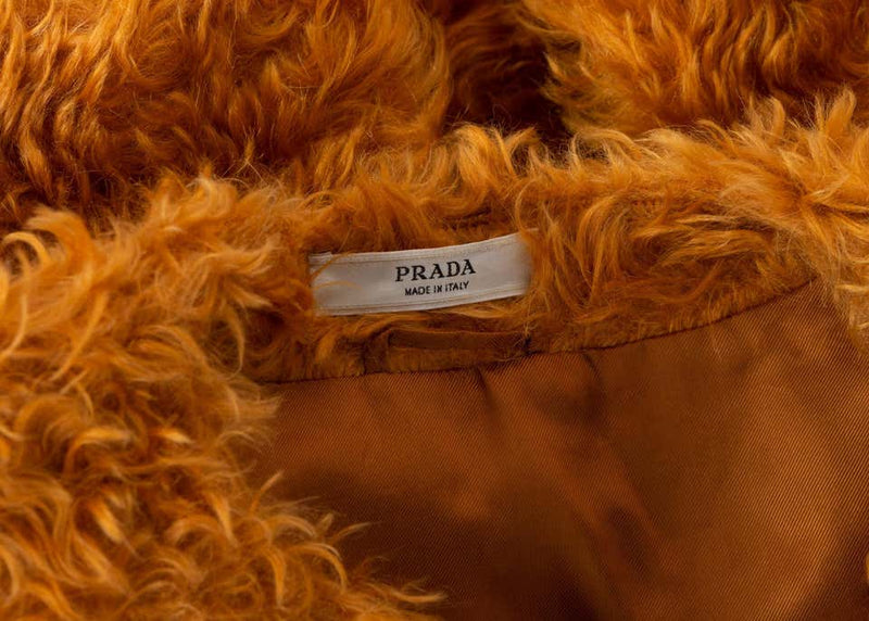Prada Orange Mohair Cropped Jacket, 2007