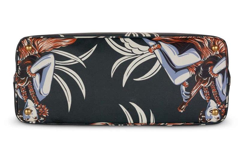 Prada Top Handle Hawaiian Print Saffiano Leather Bag, 2014