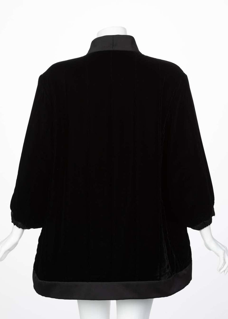 Yves Saint Laurent Black Velvet Jacket YSL, 1990s