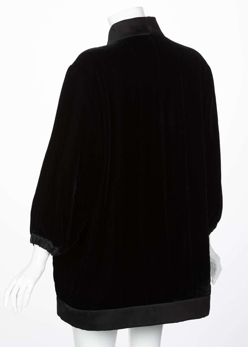 Yves Saint Laurent Black Velvet Jacket YSL, 1990s
