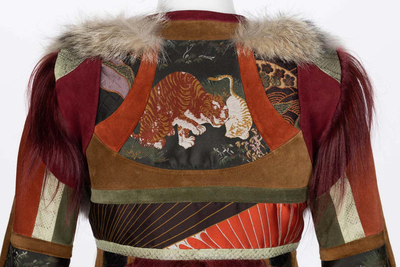 Gucci Tiger Embroidered Suede & Fur Jacket, 2015