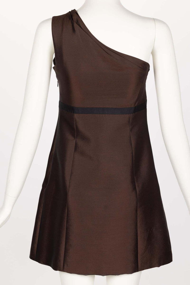 Prada S/S 2005 Majestic Silk Embellished Mini Dress