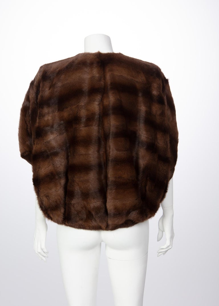 Lanvin by Alber Elbaz Brown Fur Cocoon Jacket, Hiver 2008