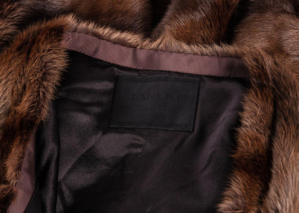 Lanvin by Alber Elbaz Brown Fur Cocoon Jacket, Hiver 2008