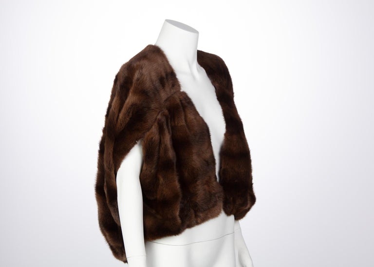 Lanvin by Alber Elbaz Brown Fur Cocoon Jacket, Hiver 2008