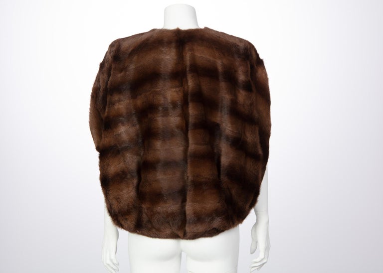 Lanvin by Alber Elbaz Brown Fur Cocoon Jacket, Hiver 2008