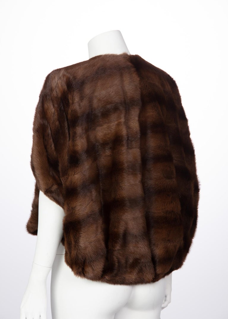 Lanvin by Alber Elbaz Brown Fur Cocoon Jacket, Hiver 2008