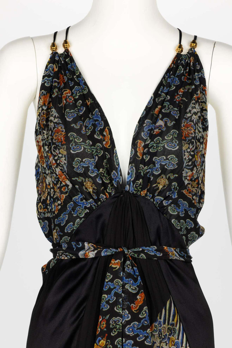 Balenciaga Ghesquière Pre-Fall 2007 Silk Maxi Dress